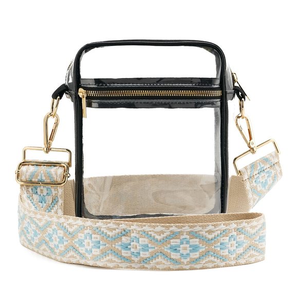 Clear Crossbody Bag Stadium Aroved, Adjustable Shoulder Strap Clear Uwu :') - Picture 1 of 5